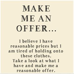 ✨All reasonable offers will be accepted‼️✨